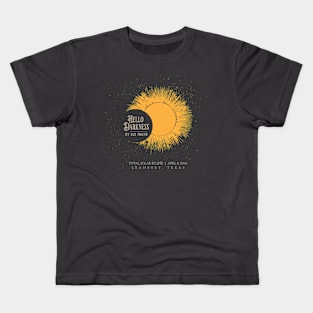 Total Solar Eclipse Granbury, Texas Kids T-Shirt